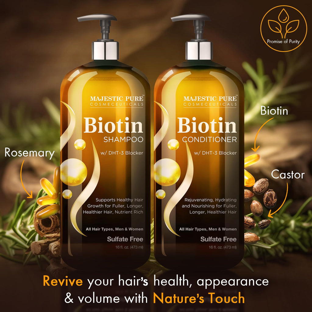 Biotin Shampoo and Conditioner Set 2x16 Fl oz T511