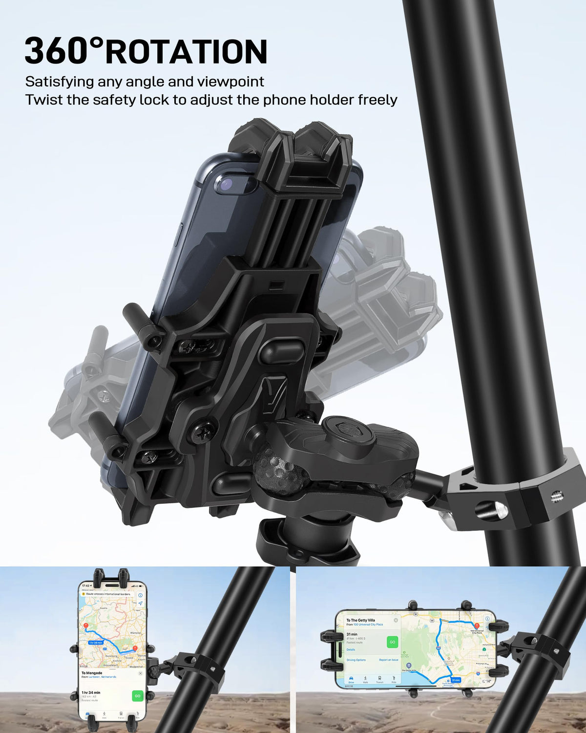 Anti-Theft UTV Phone Mount with Vibration Dampener J32170