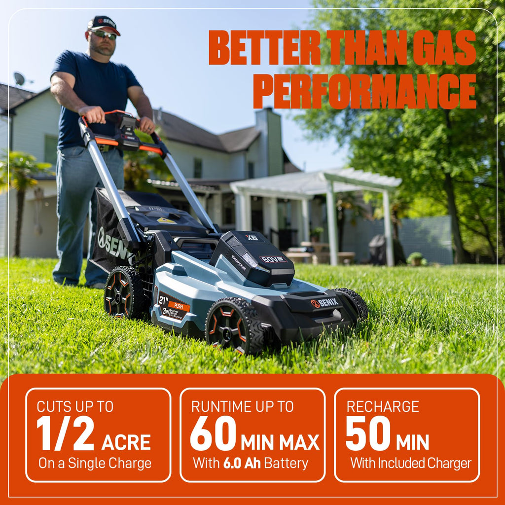 60V Electric Cordless Push Mower L2354