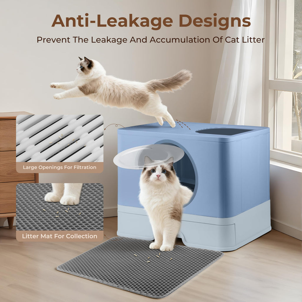 XXXL Stainless Steel Litter Box with Lid S3378