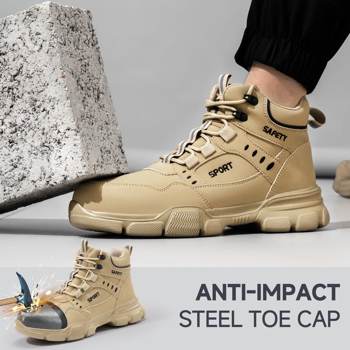 Lightweight Steel Toe Work Boots U37648