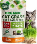 Organic Cat Grass Seeds 8oz Oat & Barley R795978