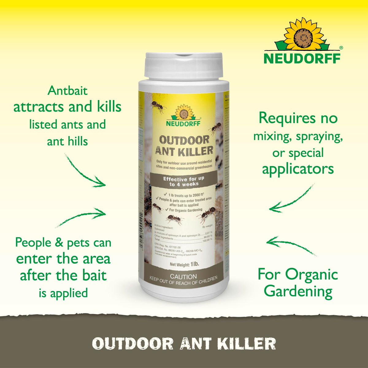 Outdoor Ant Bait Granules 1 LB S92189