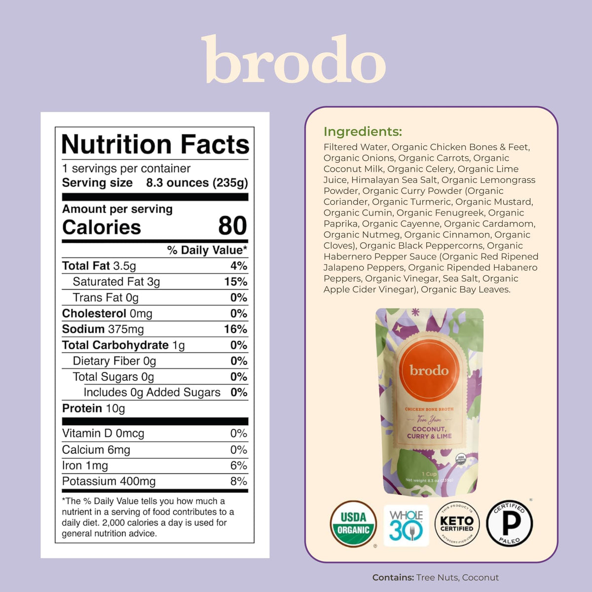 Organic Chicken & Beef Bone Broth 6x 8.3 oz R757