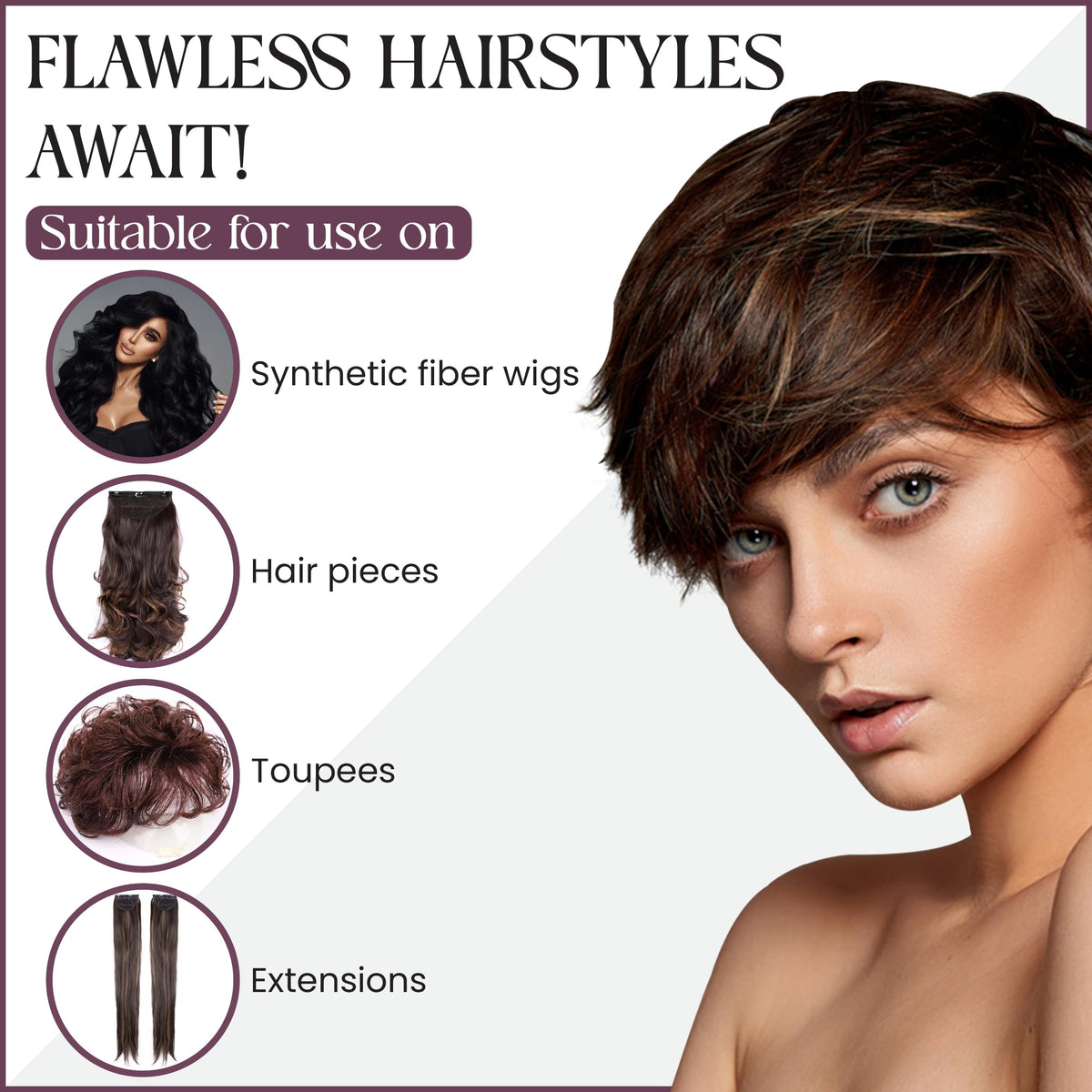 Wig Spray for Synthetic & Natural Hair Wigs U62991