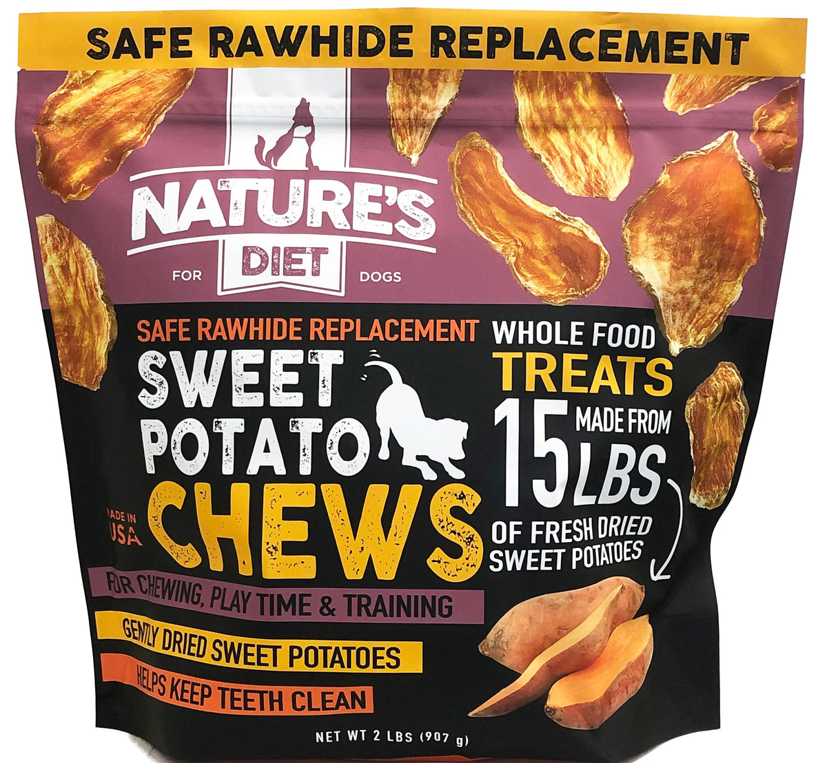 Sweet Potato Chews XL 2lb Bag Dog Treat T535679