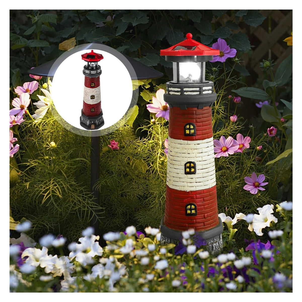 Solar Powered Lighthouse B5697