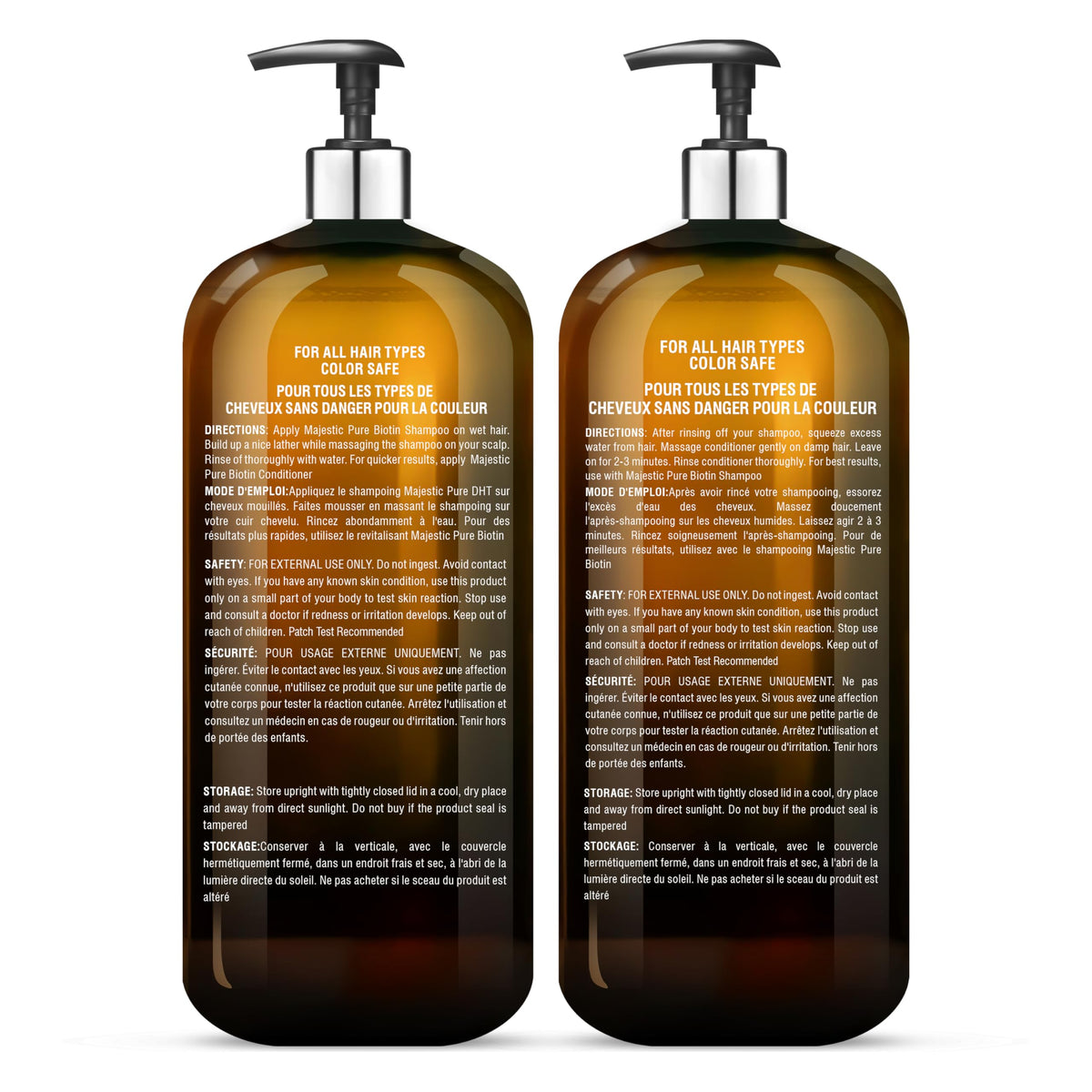 Biotin Shampoo and Conditioner Set 2x16 Fl oz T511