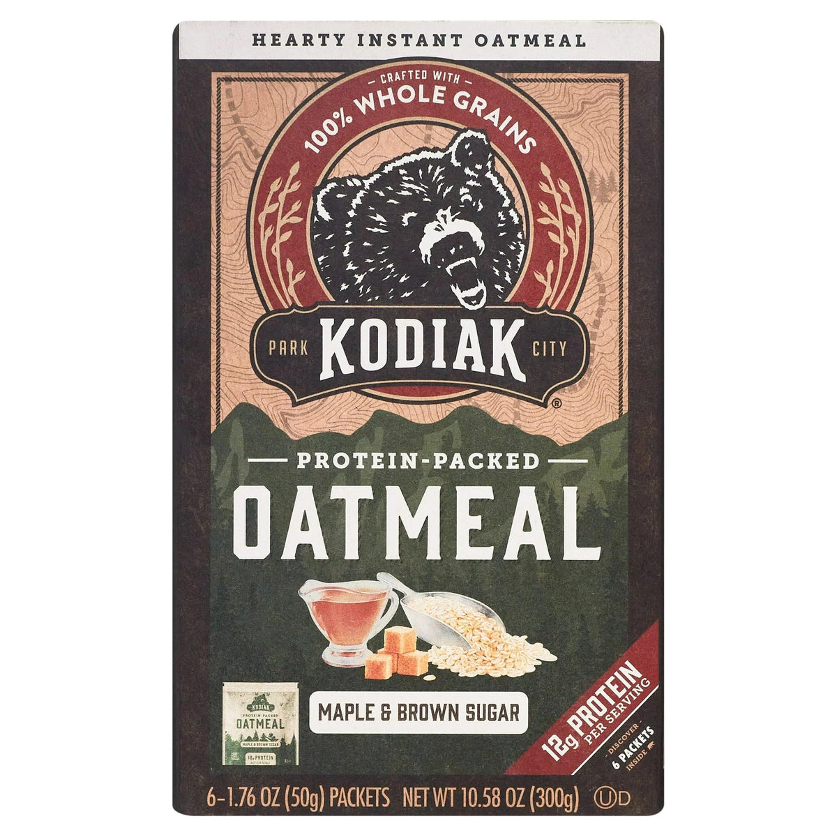 Maple Brown Sugar Instant Oatmeal, 1.76 oz, 6 Packets (Pack of 4) V5520