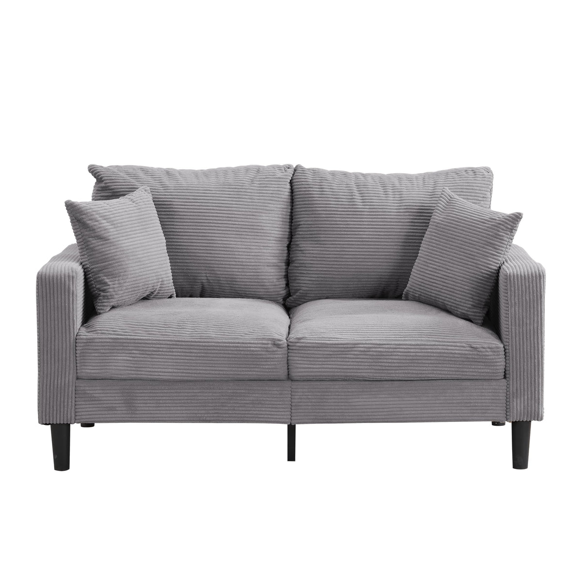 Light Gray Convertible Sleeper Loveseat Sofa X48092
