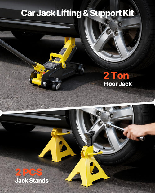 2 Ton Steel Hydraulic Floor Jack V66778