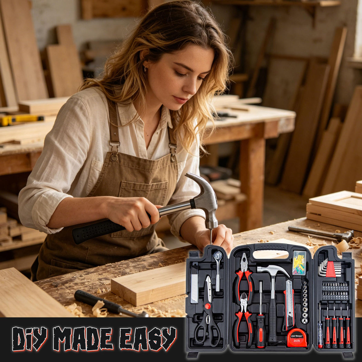 140-Piece Household Tool Kit I366