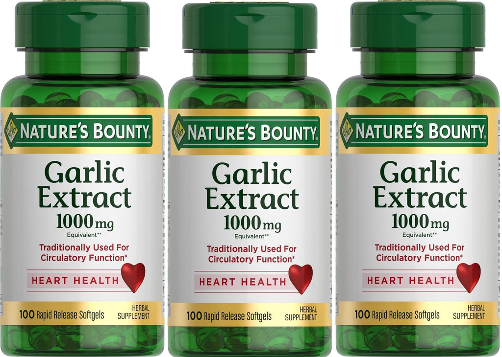 Garlic Extract Supplement, 1000mg, 100 Count W217