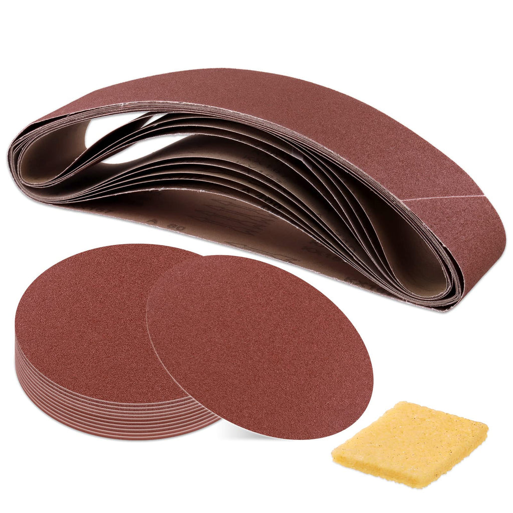 23Pcs Sanding Belts and Sanding Discs Set X354243