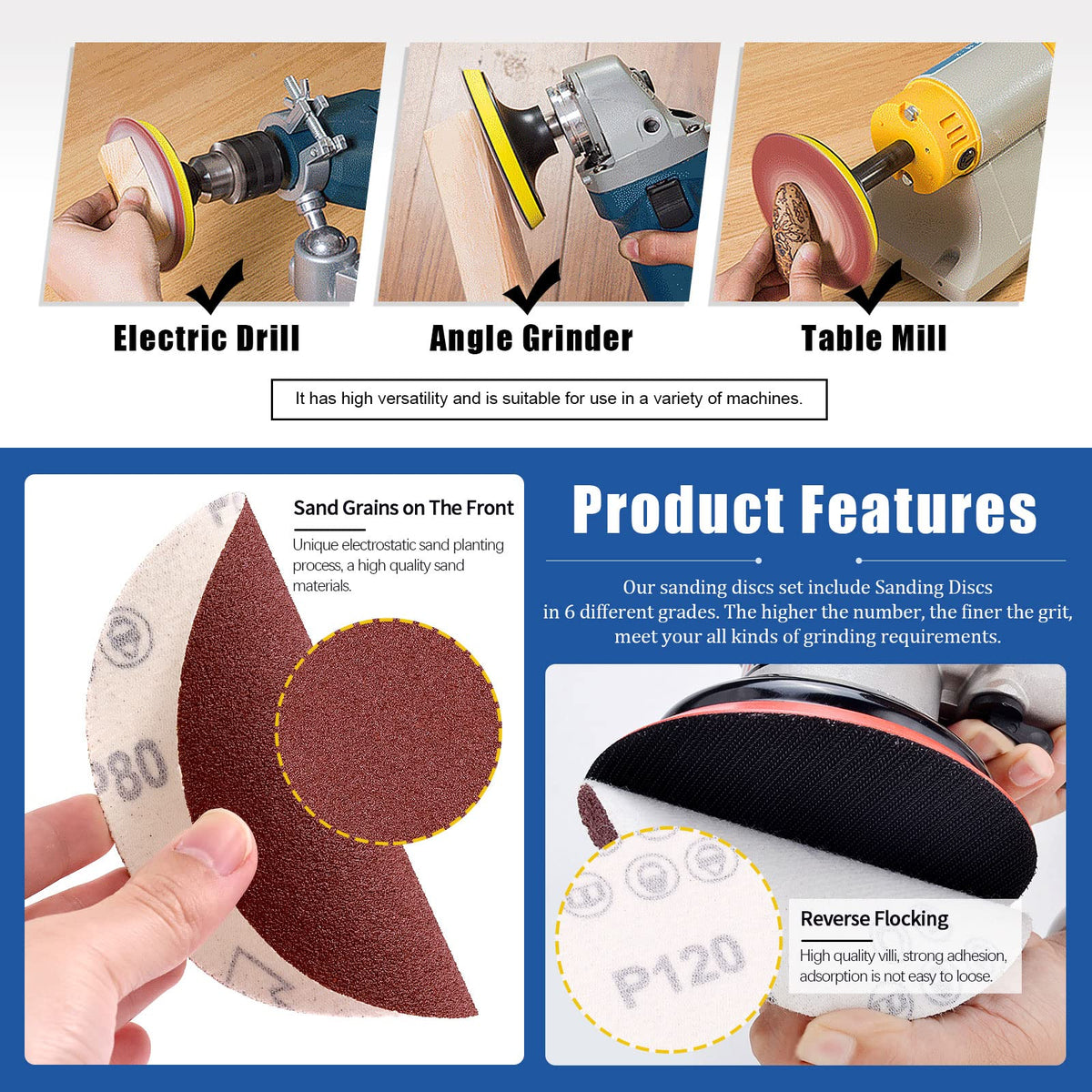 23Pcs Sanding Belts and Sanding Discs Set X354243