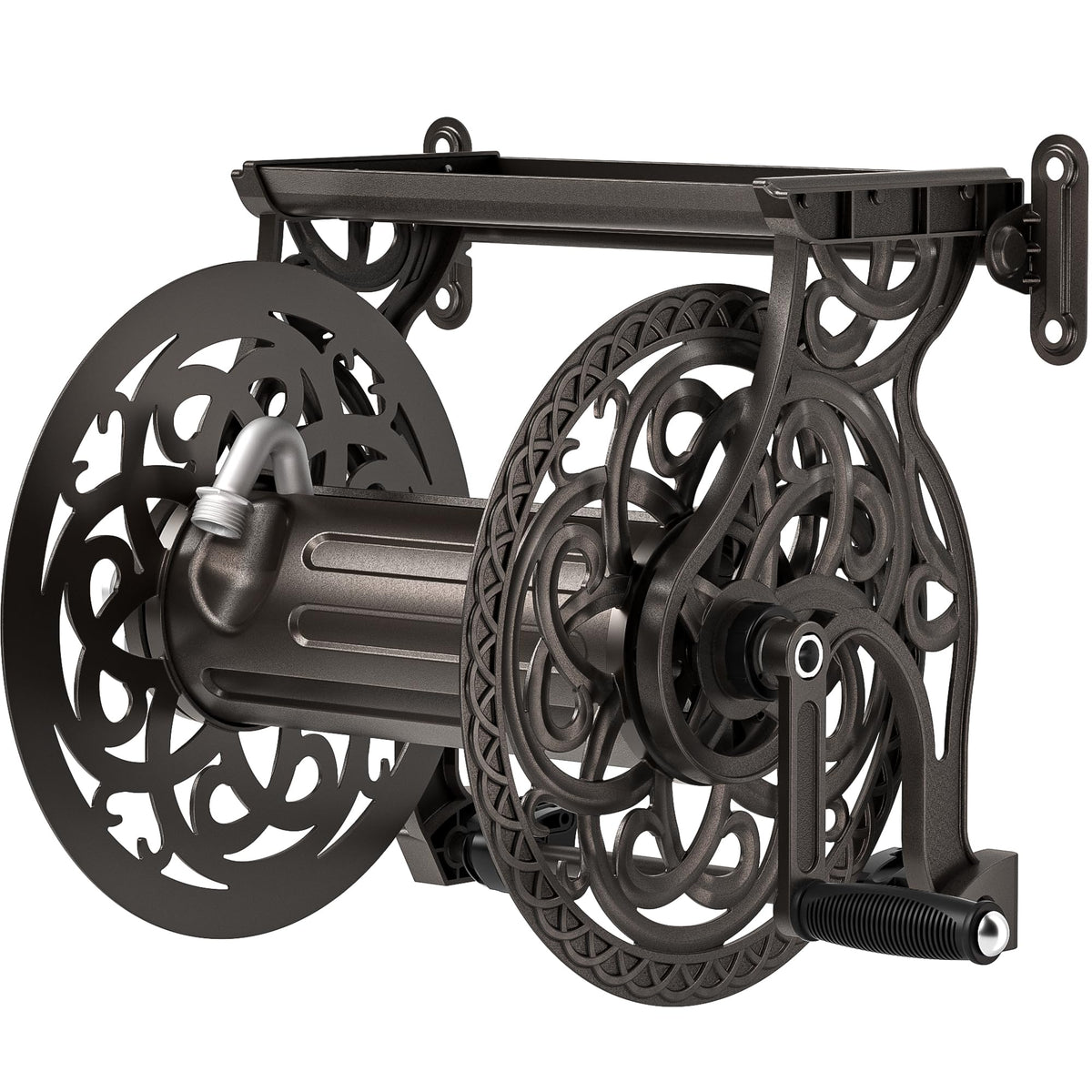 Wall Mount Metal Garden Hose Reel D298
