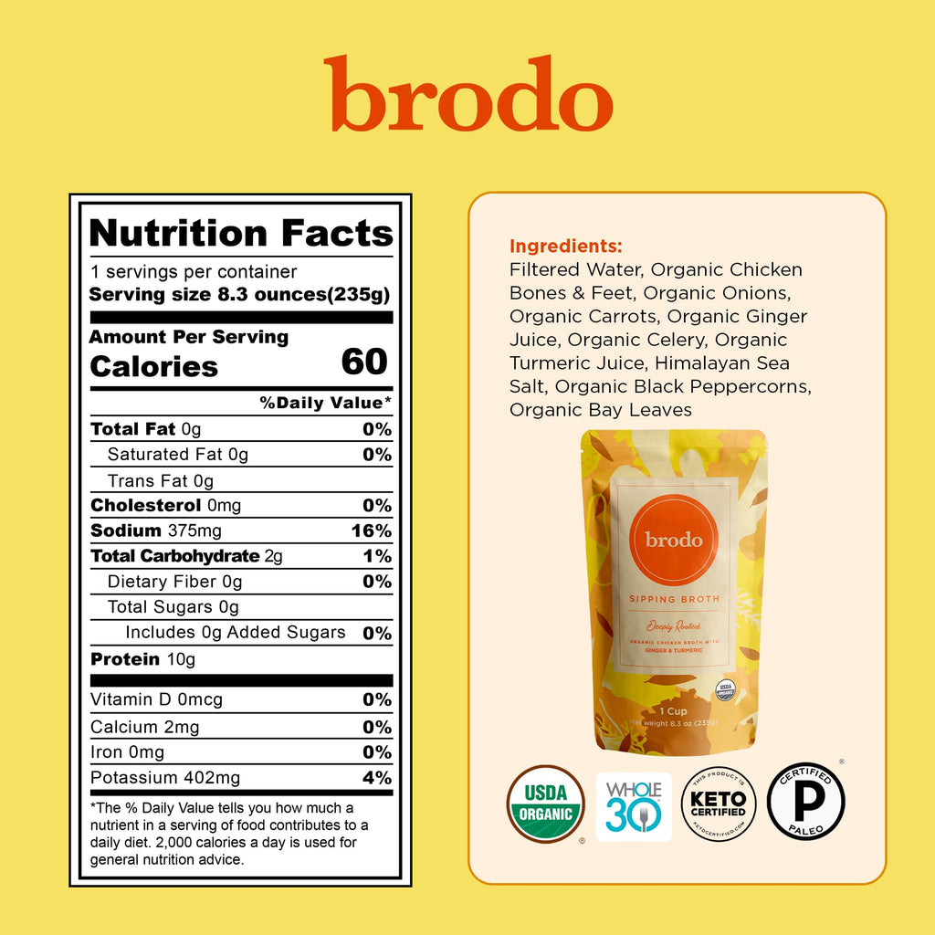 Organic Chicken & Beef Bone Broth 6x 8.3 oz R757