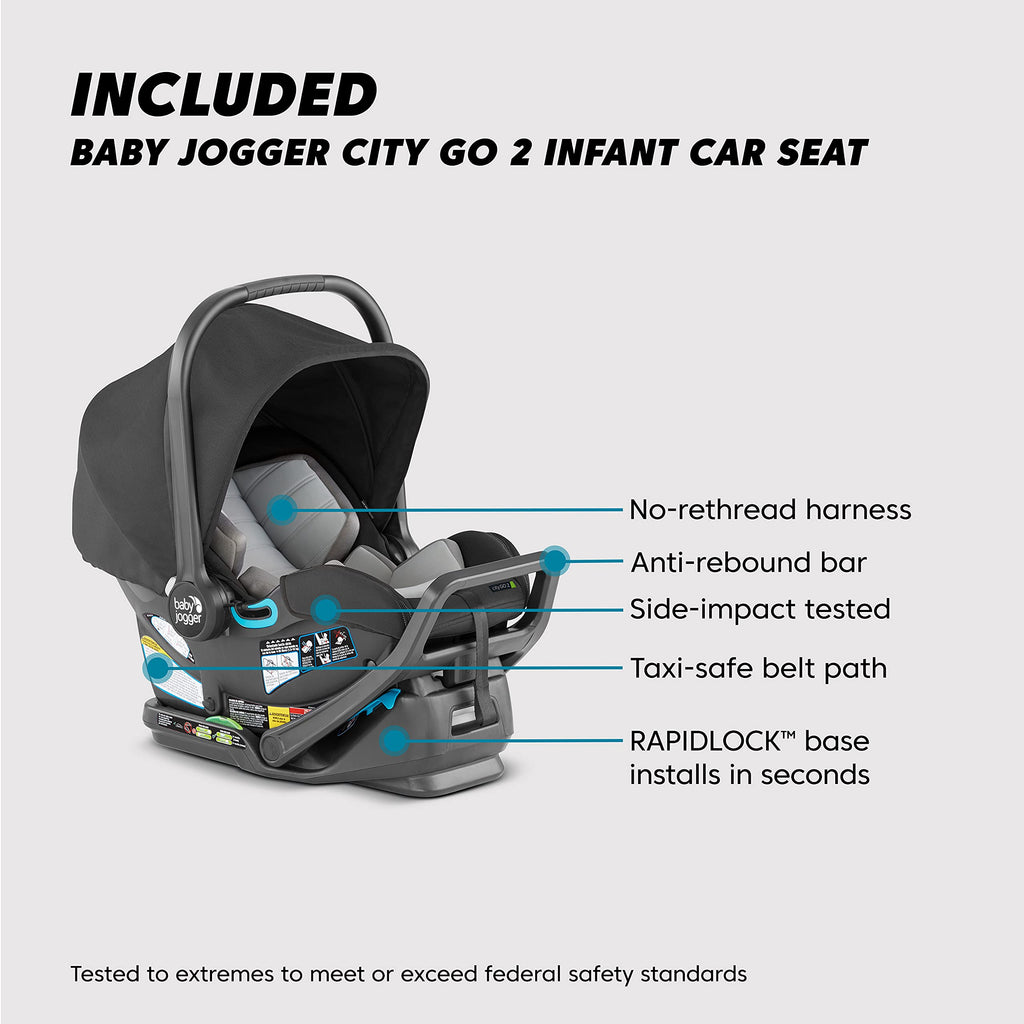 Single-to-Double Modular Travel System with Infant Car Seat S695052