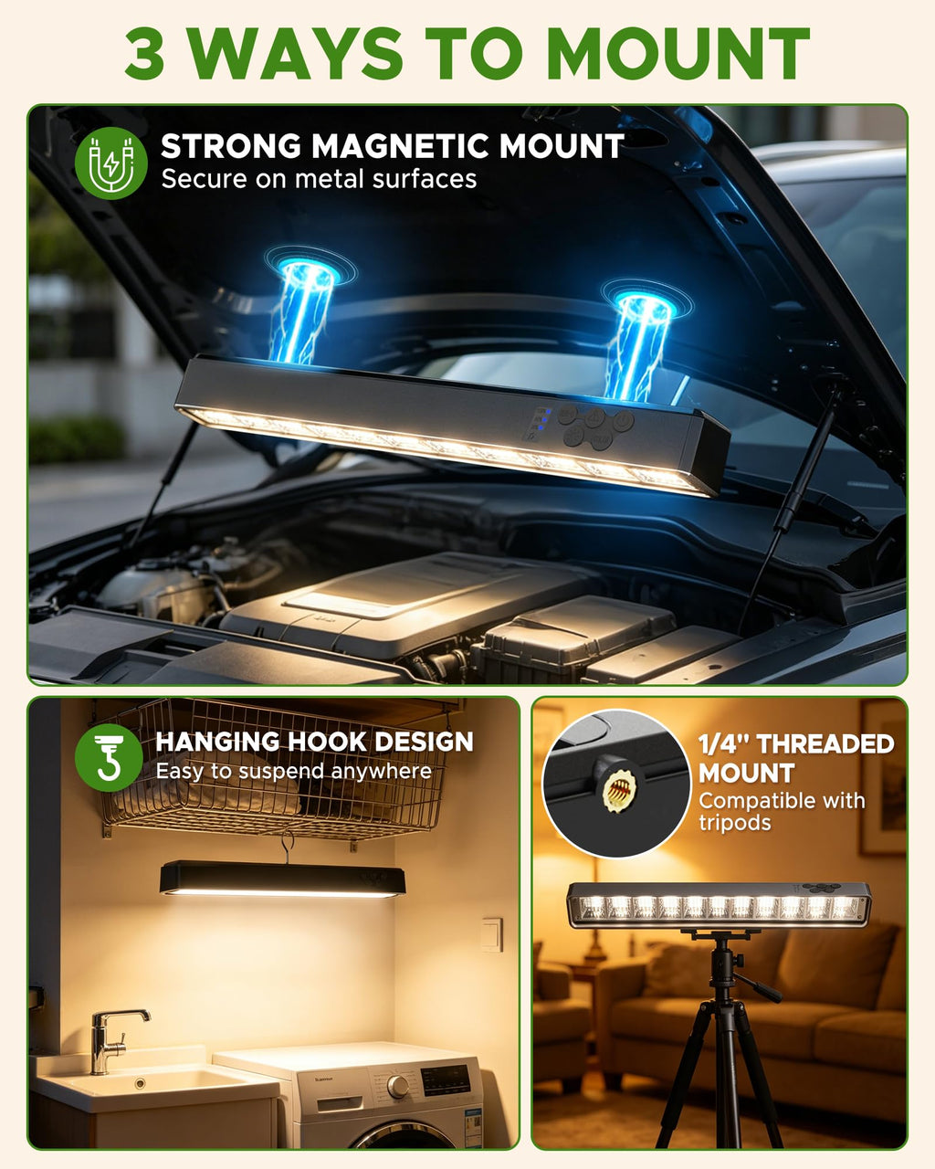 Rechargeable Magnetic LED Light Bar O997