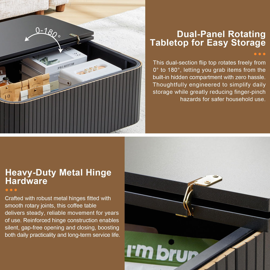 31.5" Square Coffee Table with Storage H290