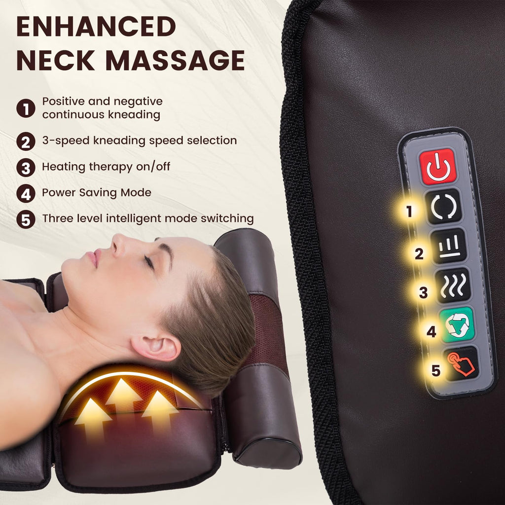 Full Body Massage Mat with 10 Vibration Heads, 9 Speeds & 3 Heat Levels R4346