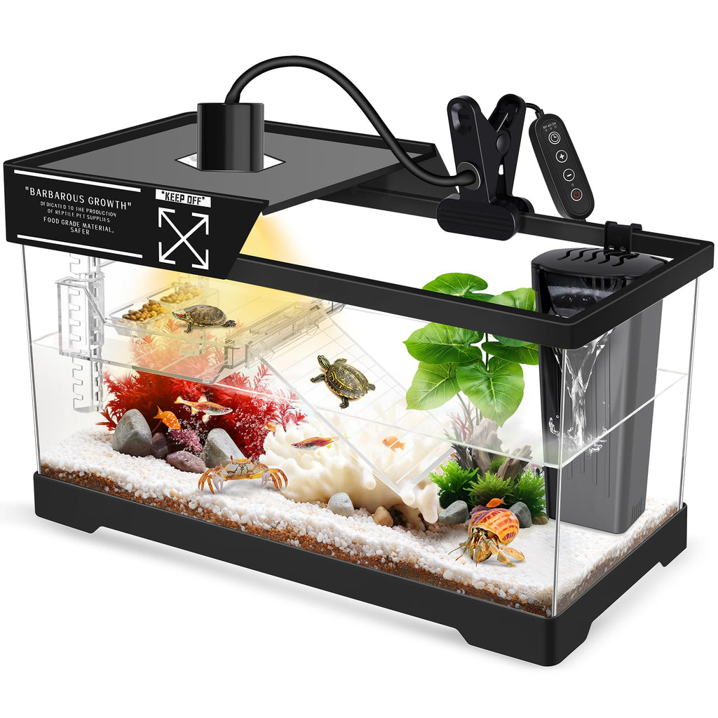 Aquatic Turtle Tank with Lamp and Filter Kit G283
