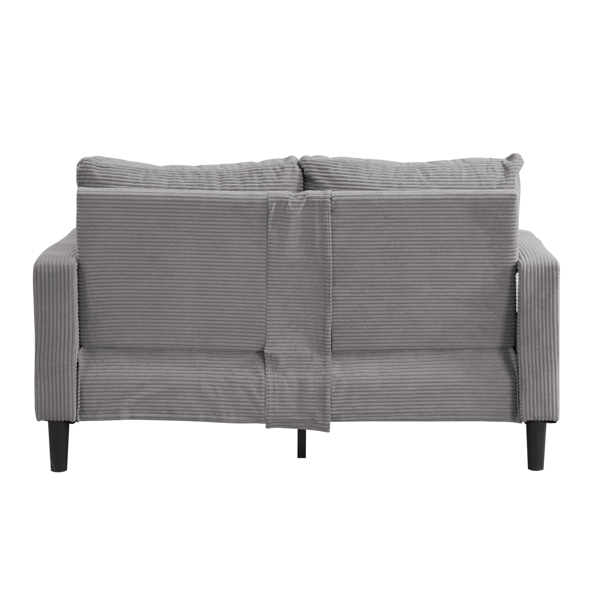 Light Gray Convertible Sleeper Loveseat Sofa X48092