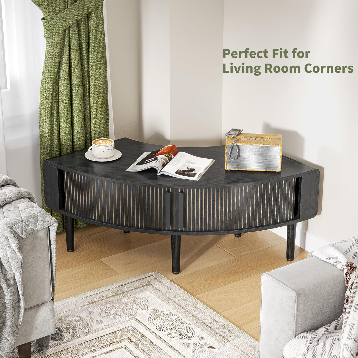 44 Inch Curved Corner TV Stand V155431