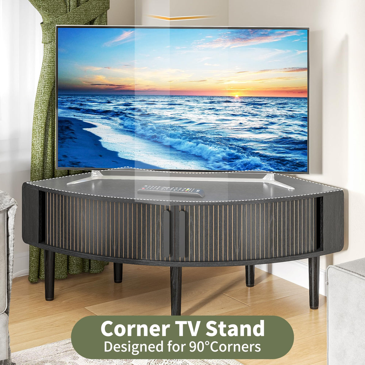 44 Inch Curved Corner TV Stand V155431