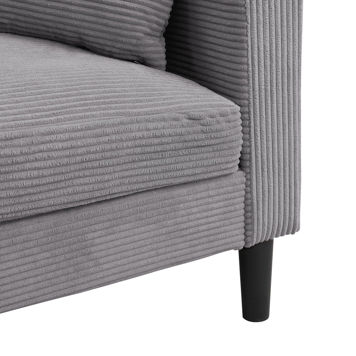 Light Gray Convertible Sleeper Loveseat Sofa X48092