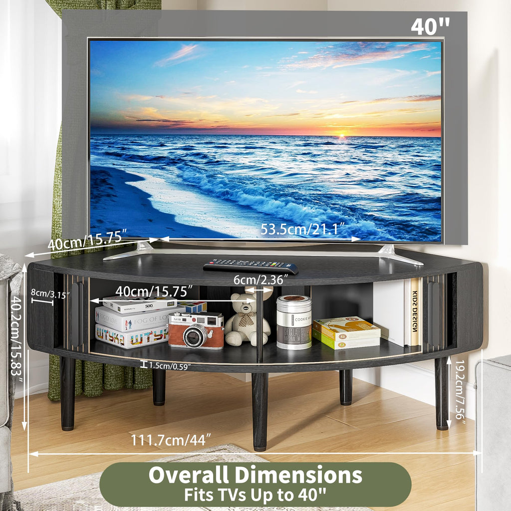 44 Inch Curved Corner TV Stand V155431