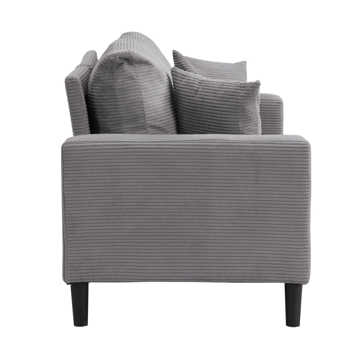 Light Gray Convertible Sleeper Loveseat Sofa X48092