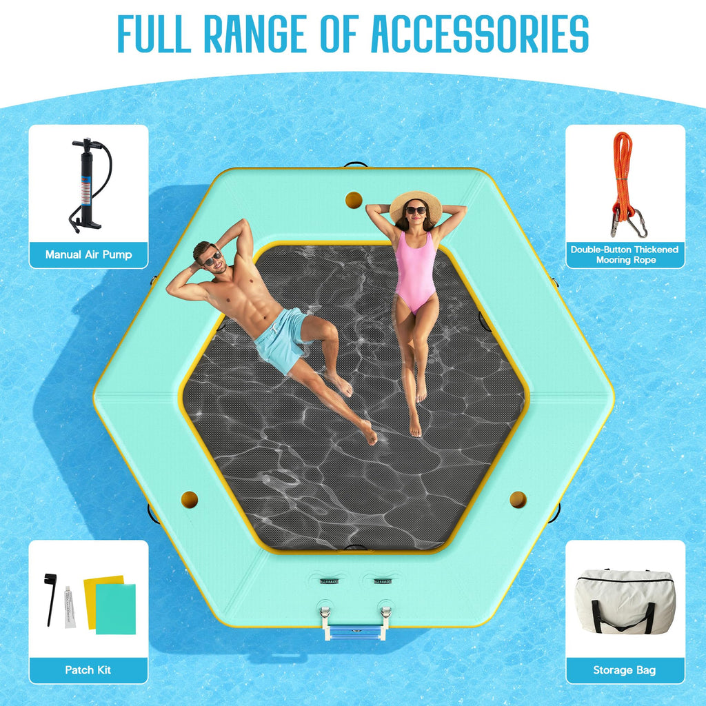 10 FT Hexagon Inflatable Water Hammock A193100