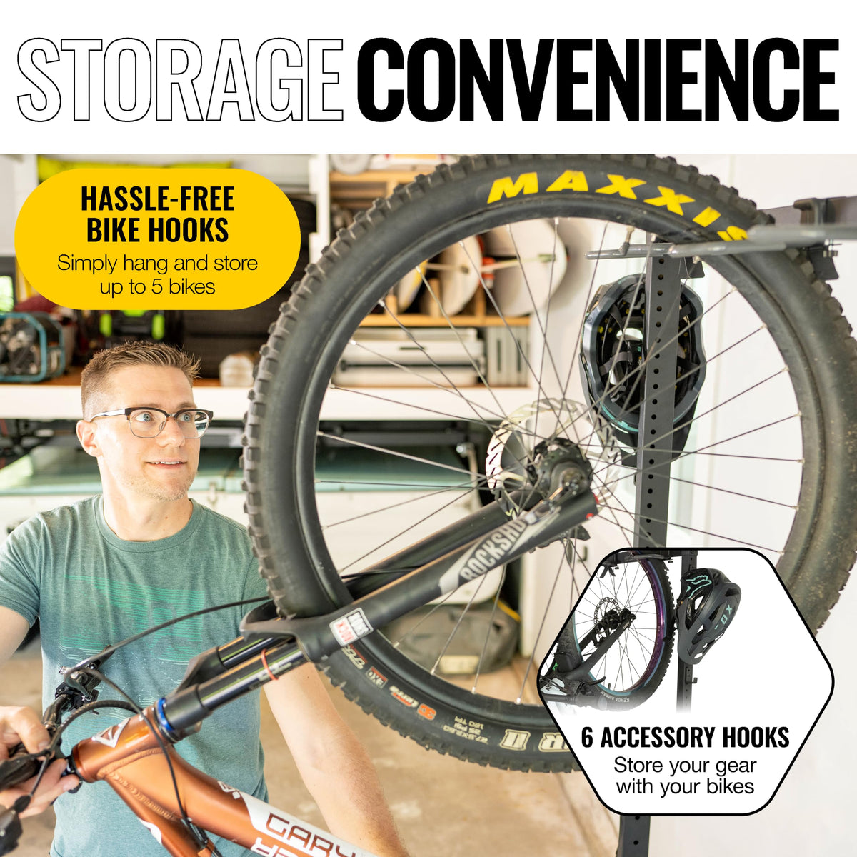Freestanding 5-Bike Rack D5585